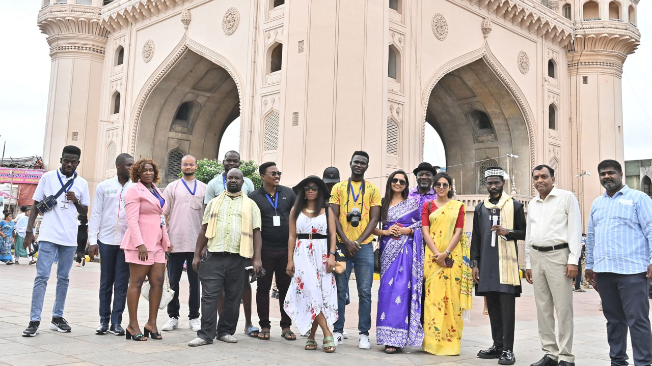 African Delegates Captivated by Charminar’s Grandeur During Hyderabad Visit