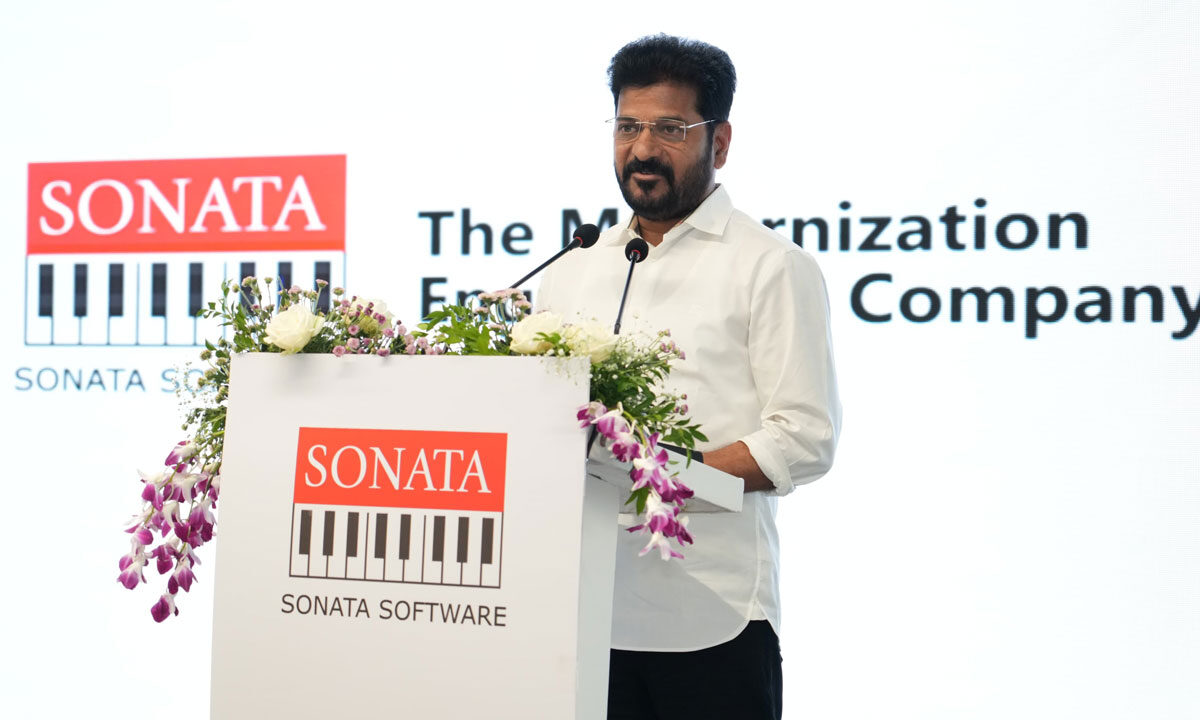 CM Revanth Reddy Unveils Vision for "Telangana Rising" at Sonata Software Launch