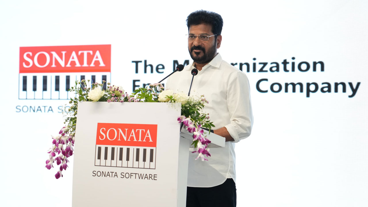 CM Revanth Reddy Unveils Vision for "Telangana Rising" at Sonata Software Launch