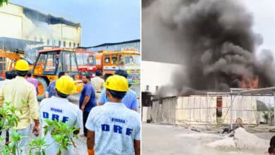 Massive Fire Breaks Out at Patancheru Furniture Godown, Major Disaster Averted by Swift Hydraa Response