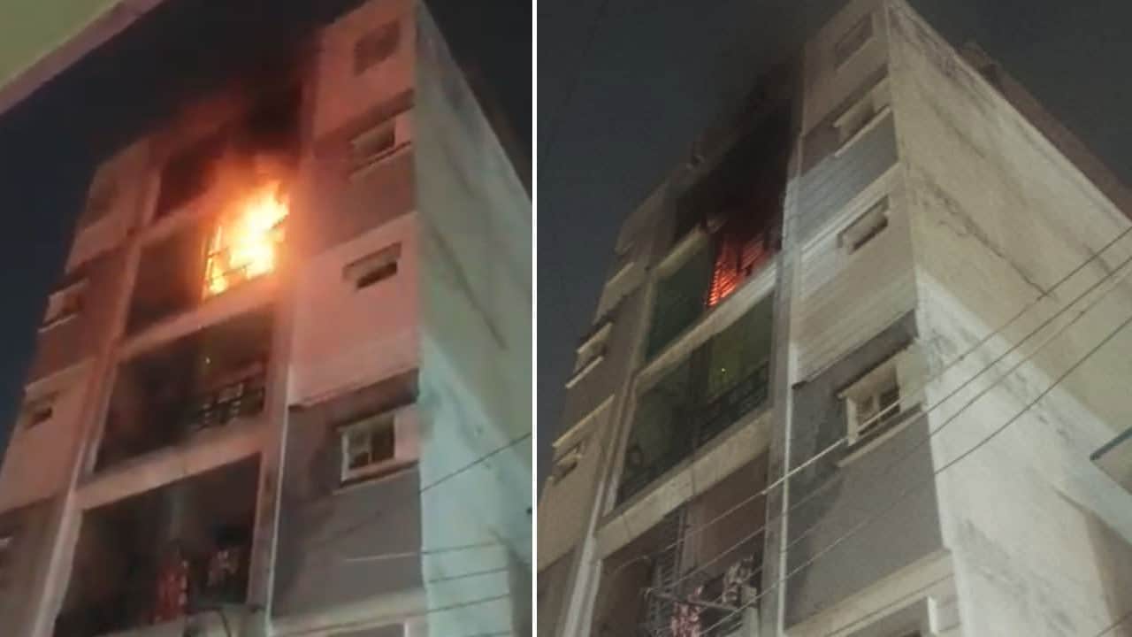 Hyderabad: Fire Erupts in Doodh Bowli Apartment