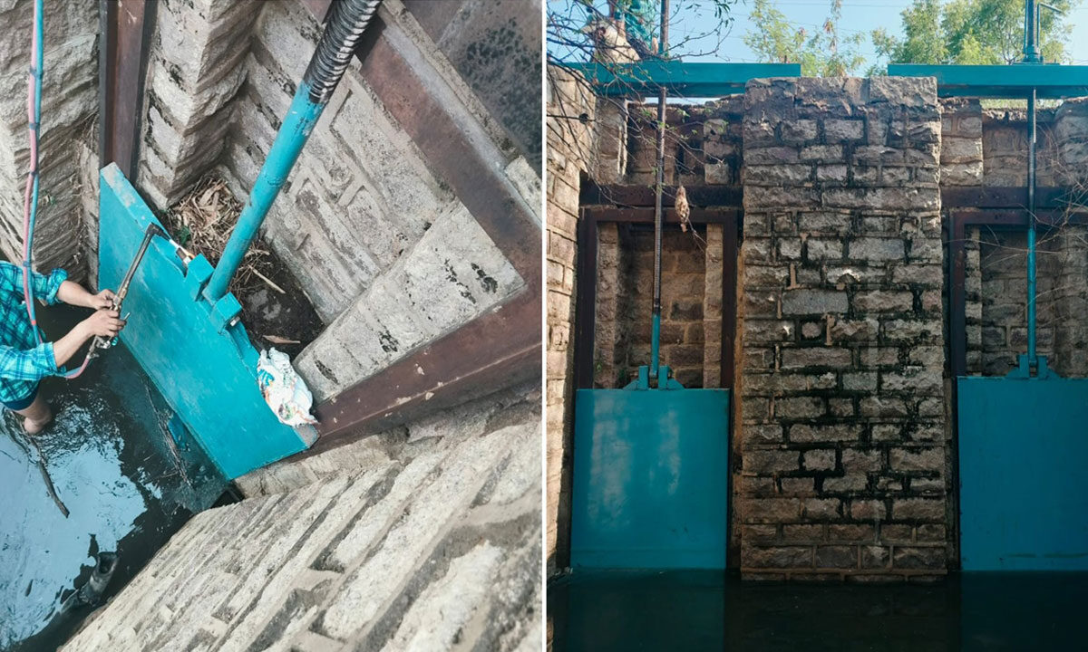 Hydraa Swings into Action: Bulkapur Nala Gets Makeover to Protect Gandipet from Pollution