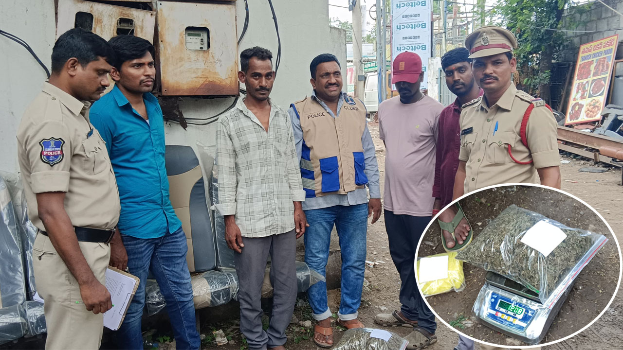 Man Arrested for Selling Ganja Near RRR Wines in Kukatpally