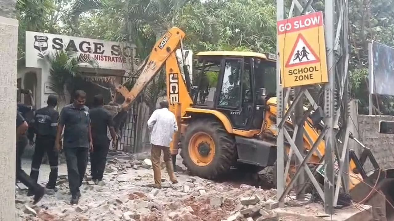 Illegal Constructions Demolished by HYDRAA Near SAGE School