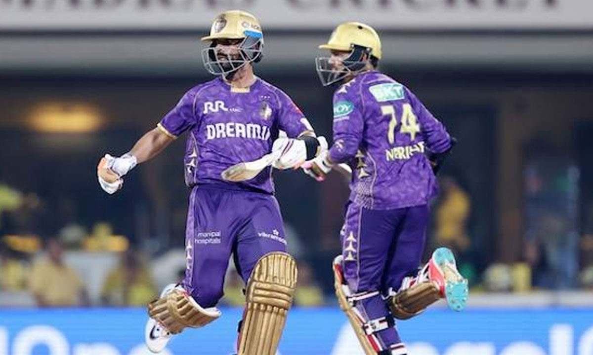 KKR Post 179/6 Against CSK in IPL Clash