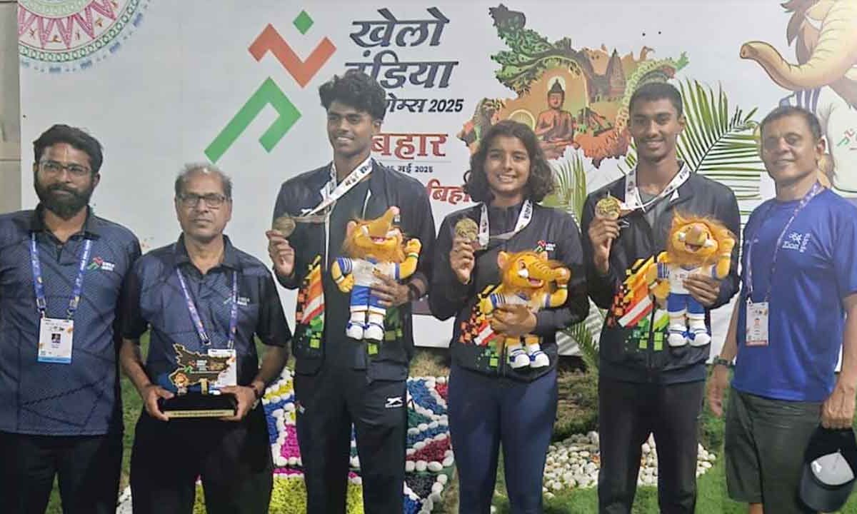 Telangana Shines at Khelo India Youth Games 2025 – Wins 3 Gold Medals in Swimming