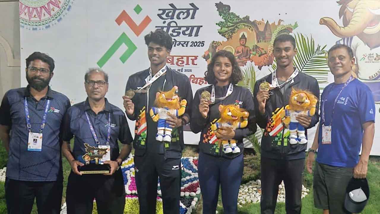 Telangana Shines at Khelo India Youth Games 2025 – Wins 3 Gold Medals in Swimming