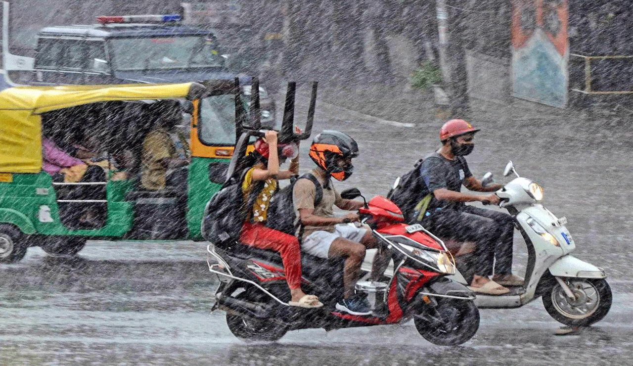 Rain Alert for Telangana: Heavy Rains and Gusty Winds Forecast Over Next Three Days