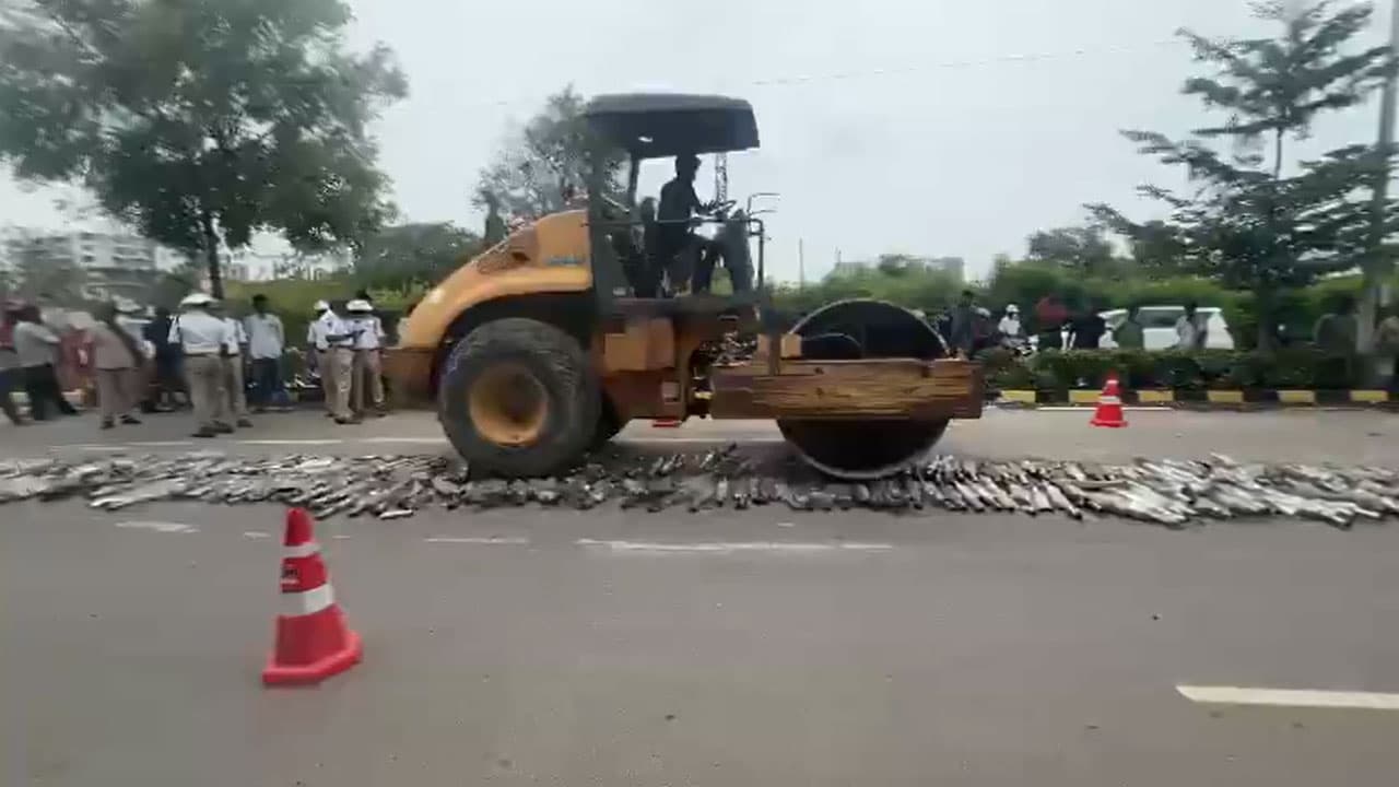 Rachakonda Police Crack Down on Illegal Bike Silencers: 1,297 Destroyed, 2,325 Cases Booked