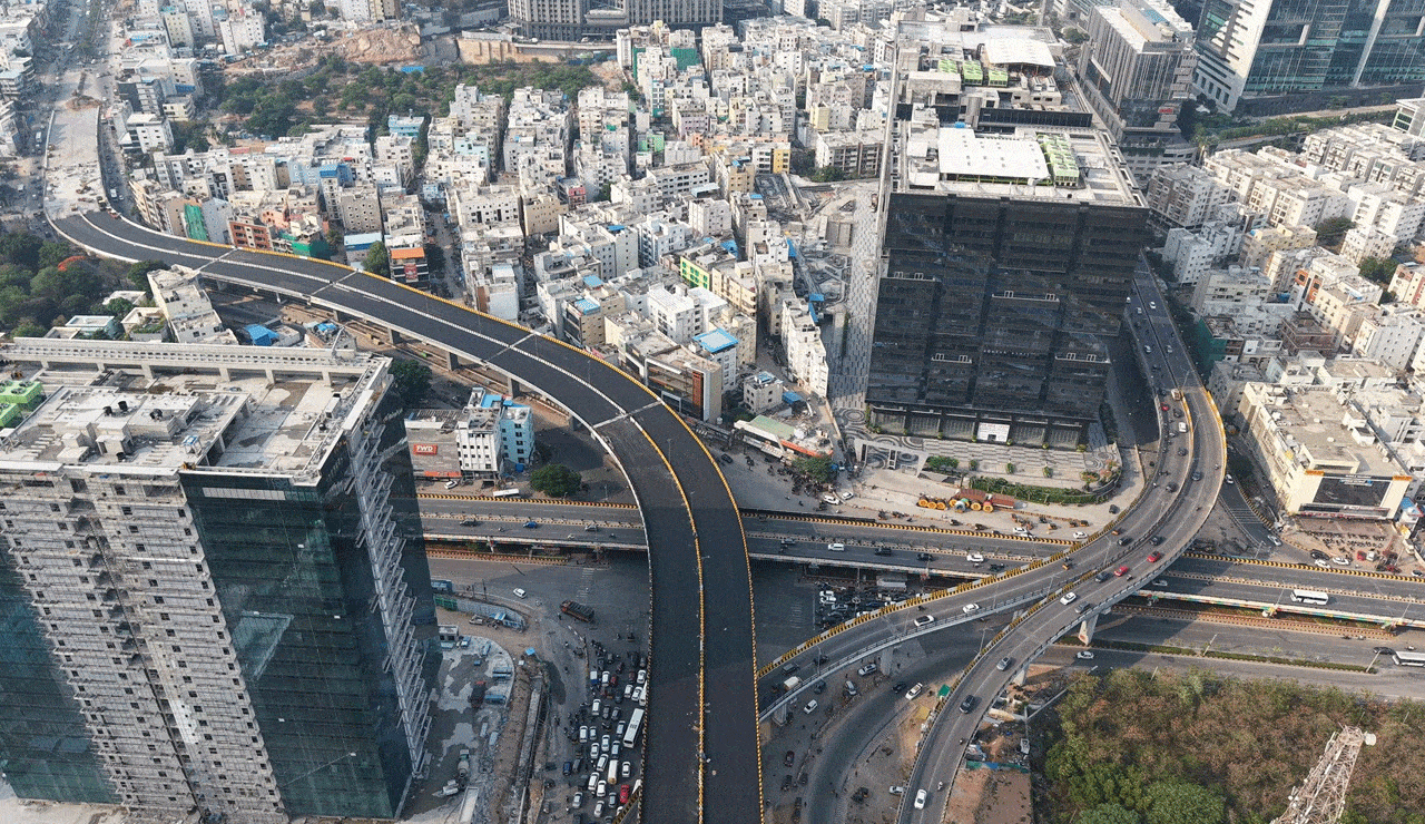 Hyderabad’s Gachibowli Traffic Relief: Shilpa Layout-2 Flyover Set to Open Soon