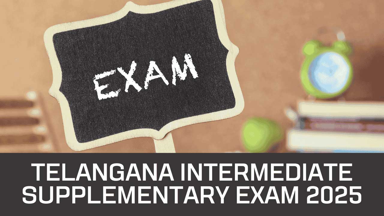 Telangana Intermediate Supplementary Exam 2025 timetable released; fee payment deadline extended for students.