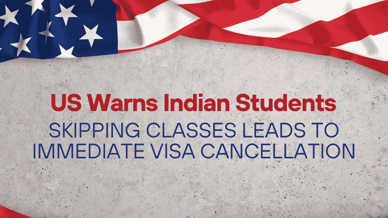 International students attending a US university class. Skipping classes risks immediate visa cancellation per new enforcement.