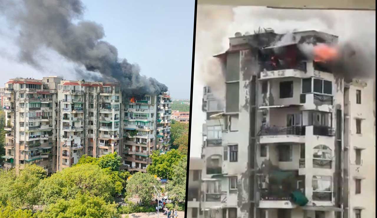 Delhi: Major Fire Breaks Out at Shabad Apartment
