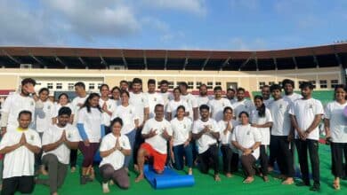Telangana Marks International Yoga Day with Grand Event at Gachibowli Stadium