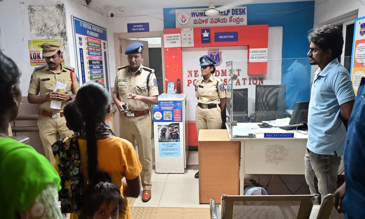 CP Rachakonda Sudheer Babu Visits Neredmet Police Station, Reviews Investigations and Infrastructure
