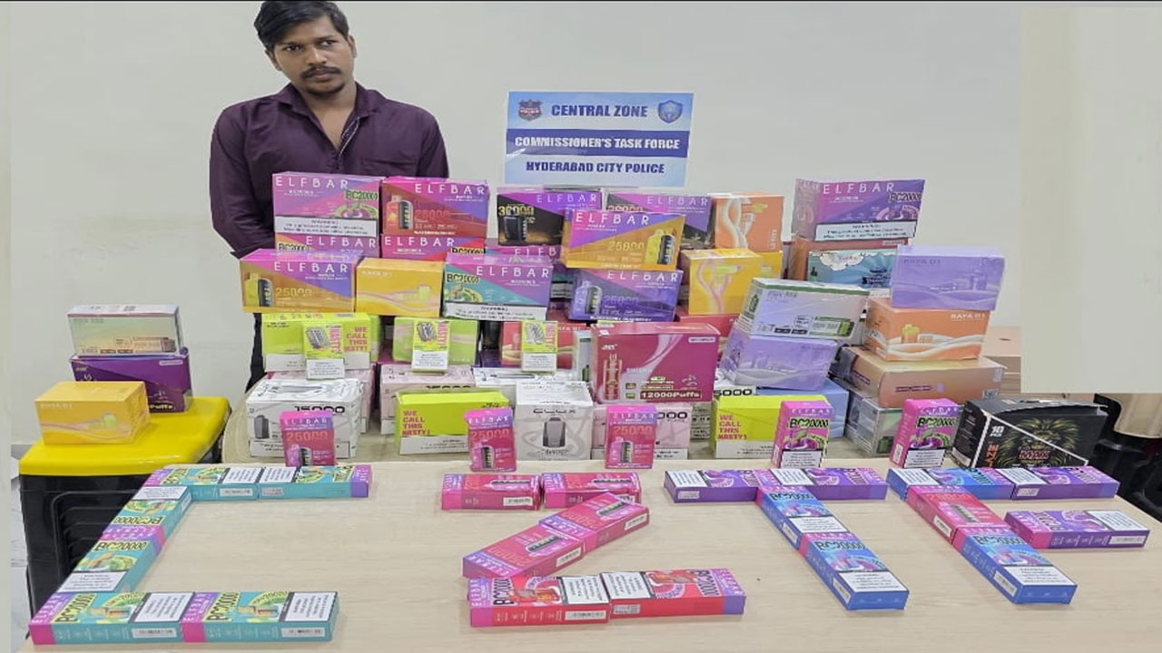 Illegal E-Cigarette Racket Busted in Hyderabad, One Arrested