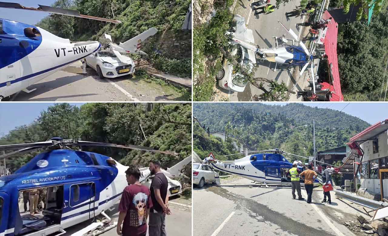 Close Call in Uttarakhand: Private Chopper Lands on Road, No Injuries