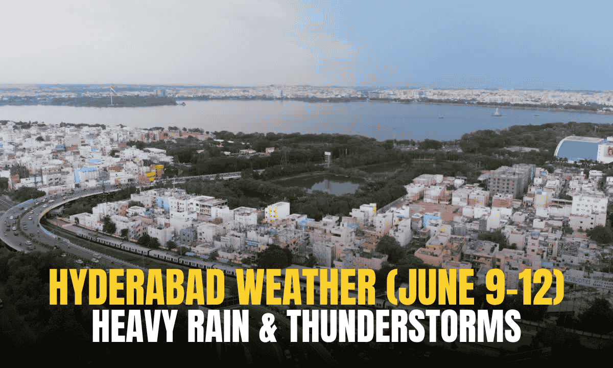 Dark clouds gather over Hyderabad ahead of heavy thunderstorms forecast from June 9-12. (Representative Image)