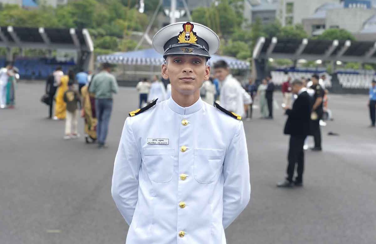 MJCET Alumnus Mohammed Abubakar Joins Indian Navy as Sub Lieutenant