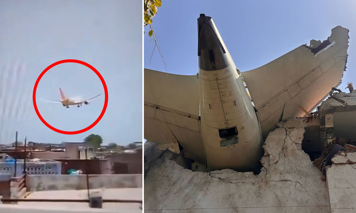 Ahmedabad Plane Crash: Five Shocking Videos Show Moment Air India Flight Went Down