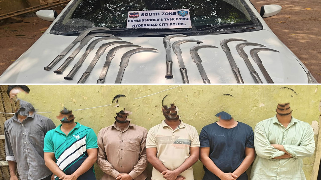 Hyderabad Police Foil Murder Plot, Arrest Rowdy Sheeter and Gang with Weapons