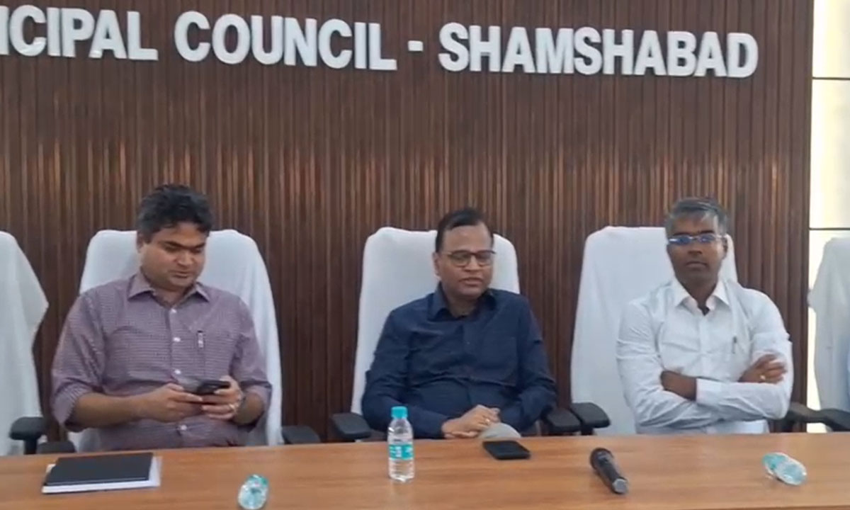 Telangana Chief Secretary Ramakrishna Rao Reviews Shamshabad Municipality Office Progress