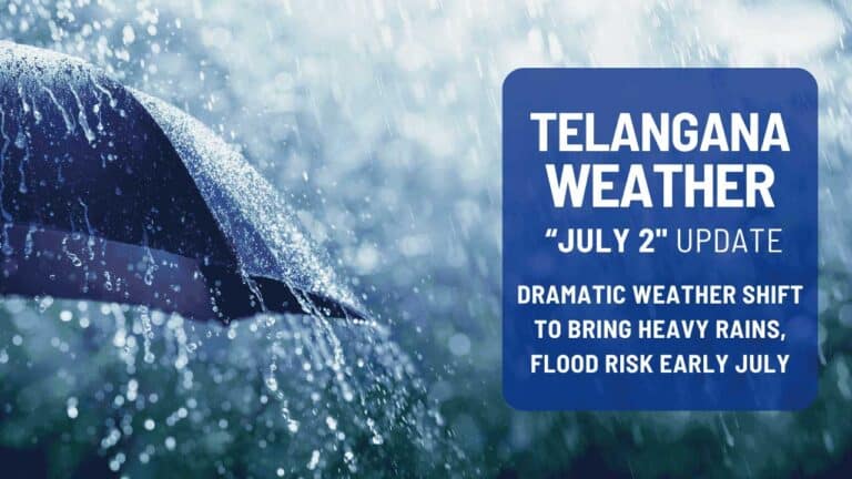 Hyderabad's humidity to double to 83% with heavy rain by early July.