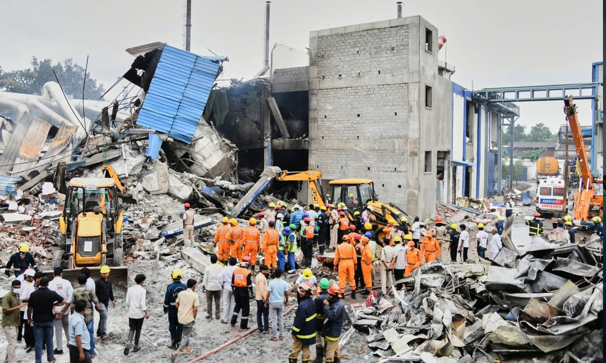 Death Toll Rises to 44 in Telangana's Sangareddy Factory Explosion