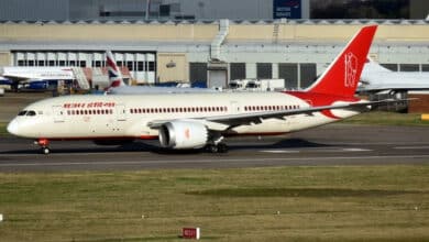 Air India Hong Kong Flight’s Power Unit Catches Fire After Landing at Delhi Airport