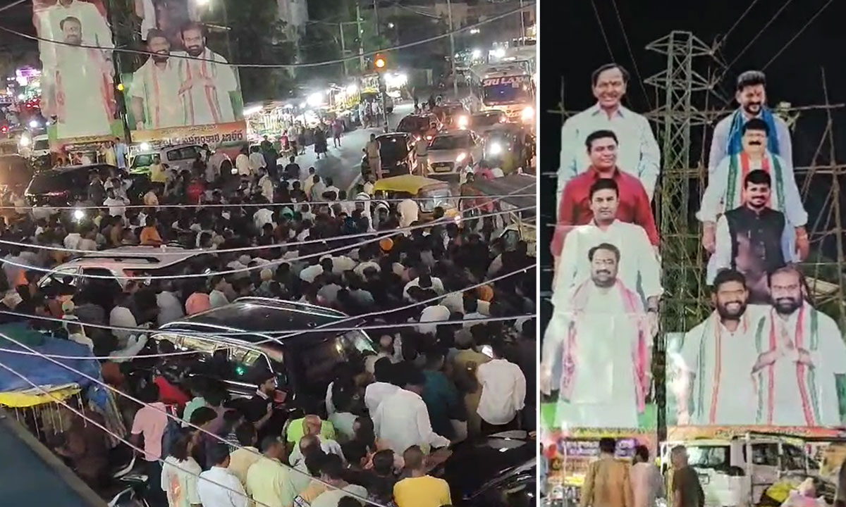 Clash Between BRS and Congress Sparks Tension in Malkajgiri, Heavy Police Deployment Ensues