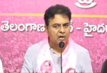 KTR Arrives at Press Club for Debate Challenge to Revanth Reddy Amid Tense Scenes
