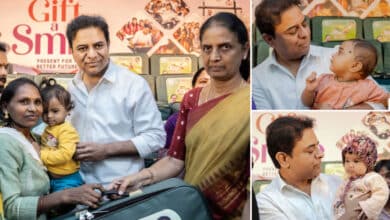 KTR distributes KCR kits to 5,000 mothers, slams Revanth govt for halting welfare scheme