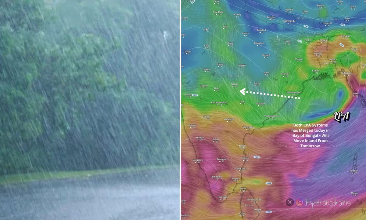 Low Pressure Over Bay of Bengal to Intensify, Heavy Rainfall Alert for Andhra Pradesh