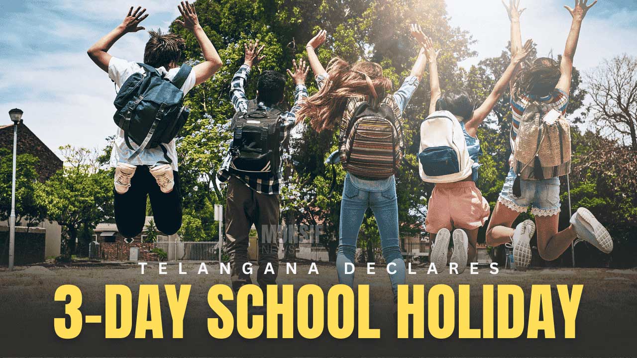 The Telangana government has declared a three-day consecutive holiday for schools located in parts of Secunderabad from July 12 to July 14, in observance of the annual Bonalu festival.