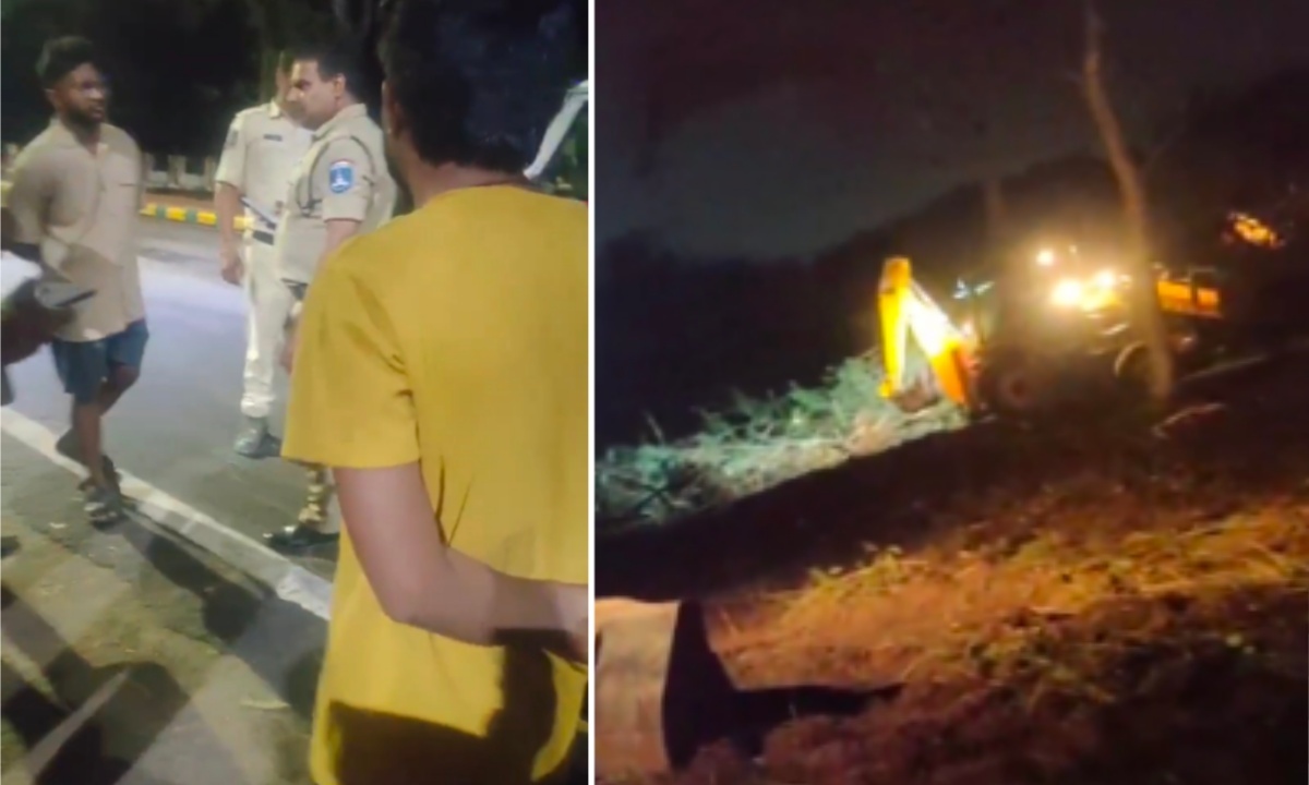 Claim and Counter-Claim Over Use of Earthmovers at Rajendranagar Agricultural University