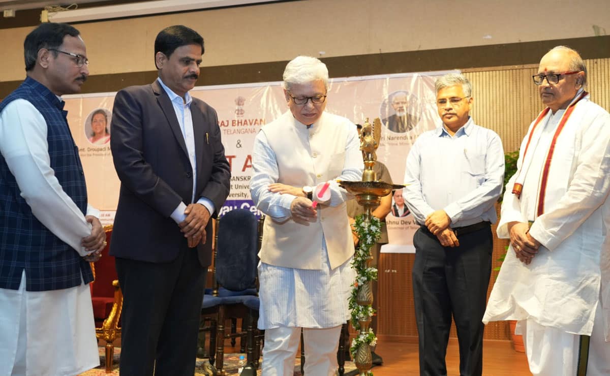 Telangana Governor Celebrates Sanskrit Day at Raj Bhavan, Highlights Language’s Timeless Relevance