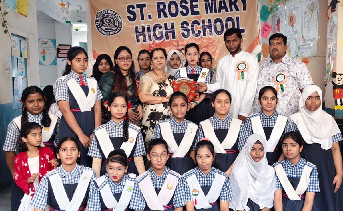 Independence Day Celebrations: 10th Class Girls Win Inter-School Volleyball Final