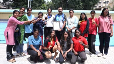 Vritti Agarwal Shines at Osmania University Inter-College Women’s Swimming Championship