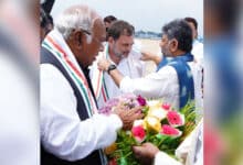 Election 'fraud' protest: Rahul Gandhi arrives in B'luru; tight security at State EC