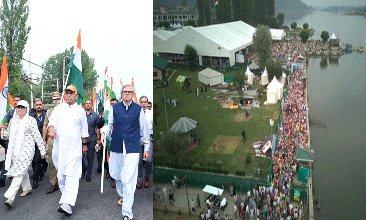 ‘Tiranga Rally’ in Srinagar celebrates unity, CM Omar Abdullah says Tricolour is our identity