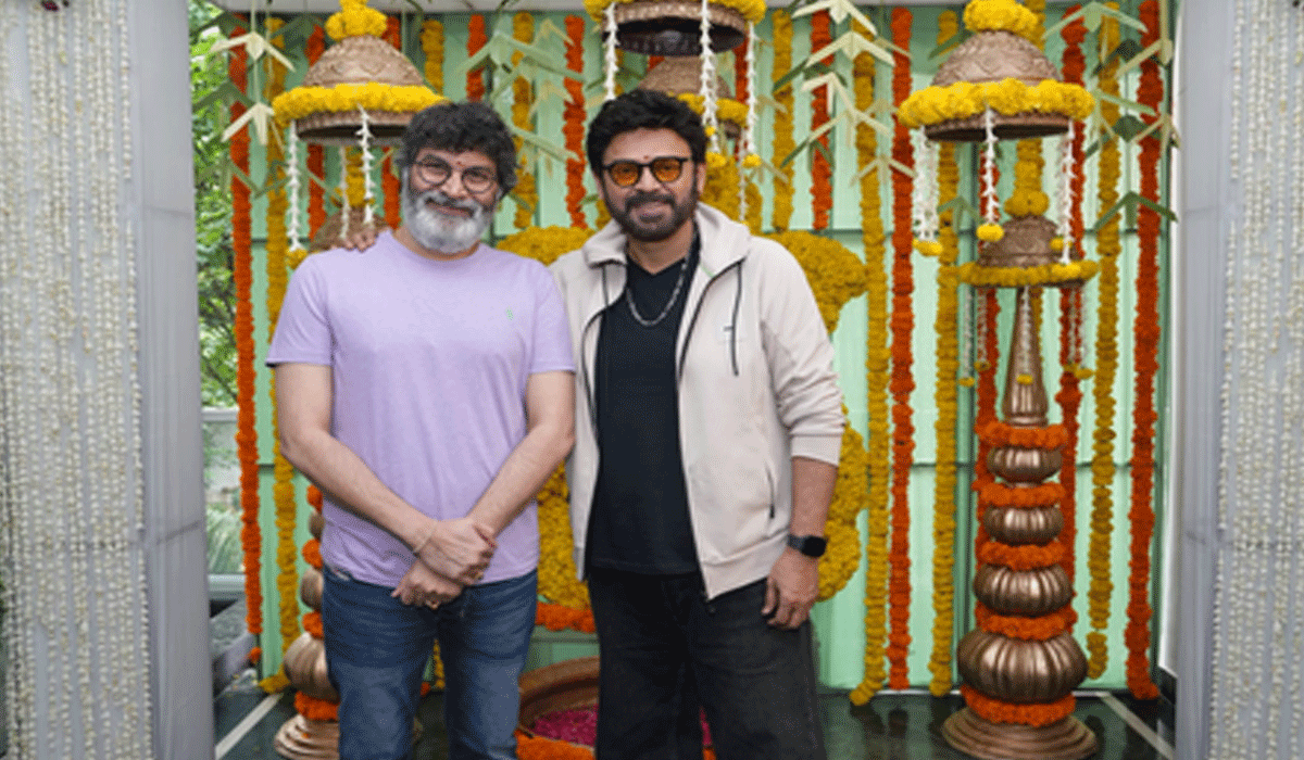 Trivikram joins hands with actor Venkatesh for his next; film goes on floors with grand pooja ceremony