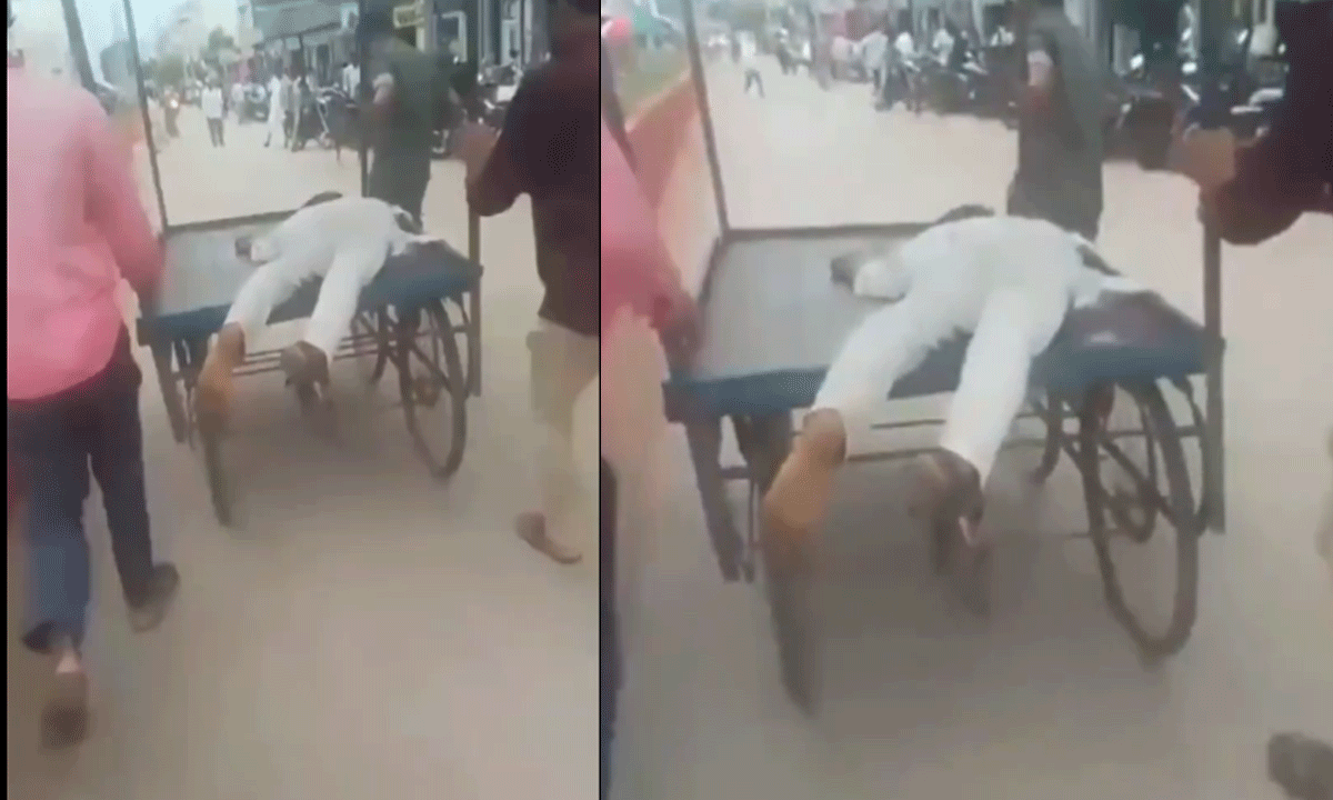 Telangana Police Used Pushcart to Transport the Body of the Accident Victim due to Ambulance delay | Video