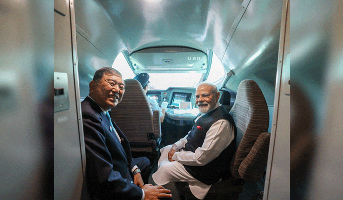 Discussed railways throughout hour-and-a-half bullet train journey with PM Modi: Ishiba