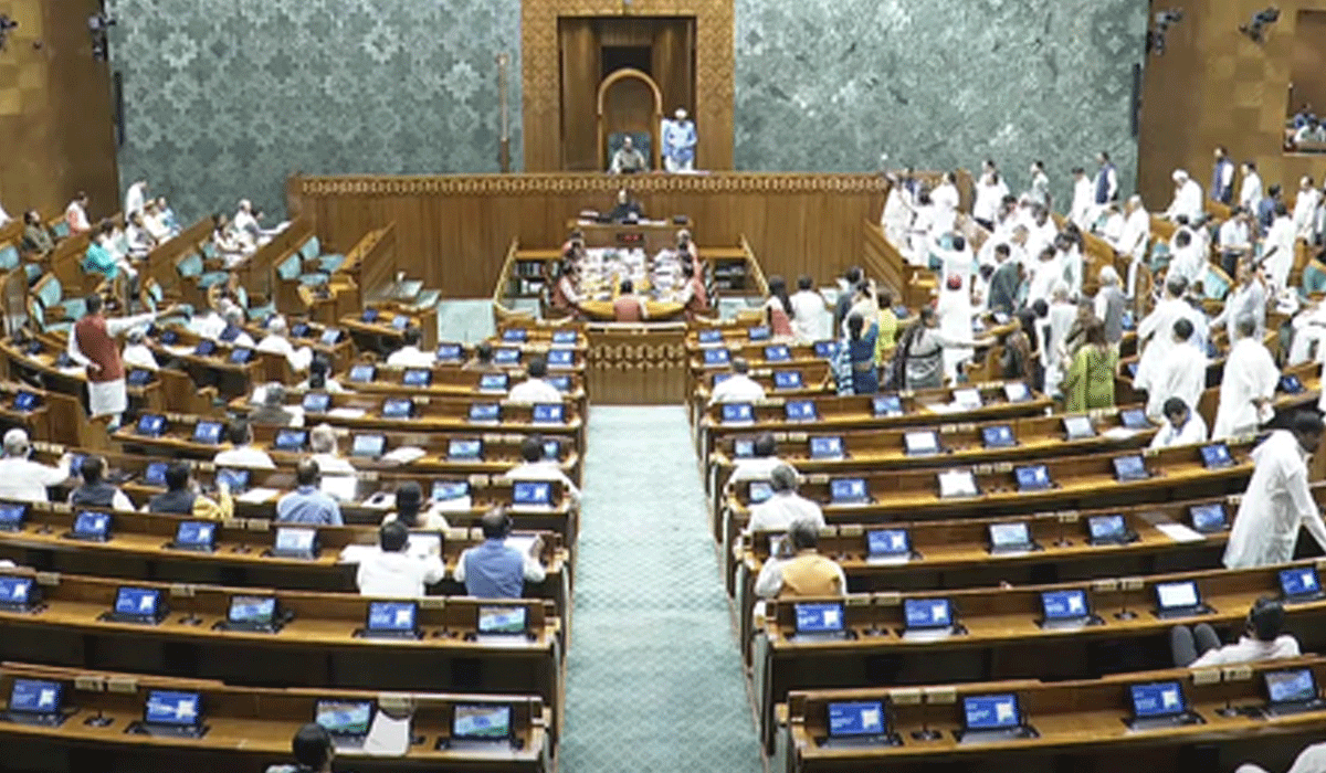 Lok Sabha adjourned till 2 pm amid Opposition protests