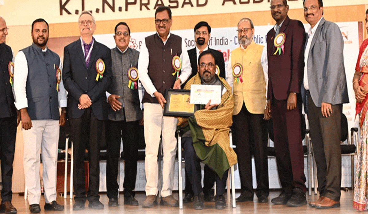 Singareni CPRO S.D.M. Subhani Honored with PRSI National Best PR Manager Award