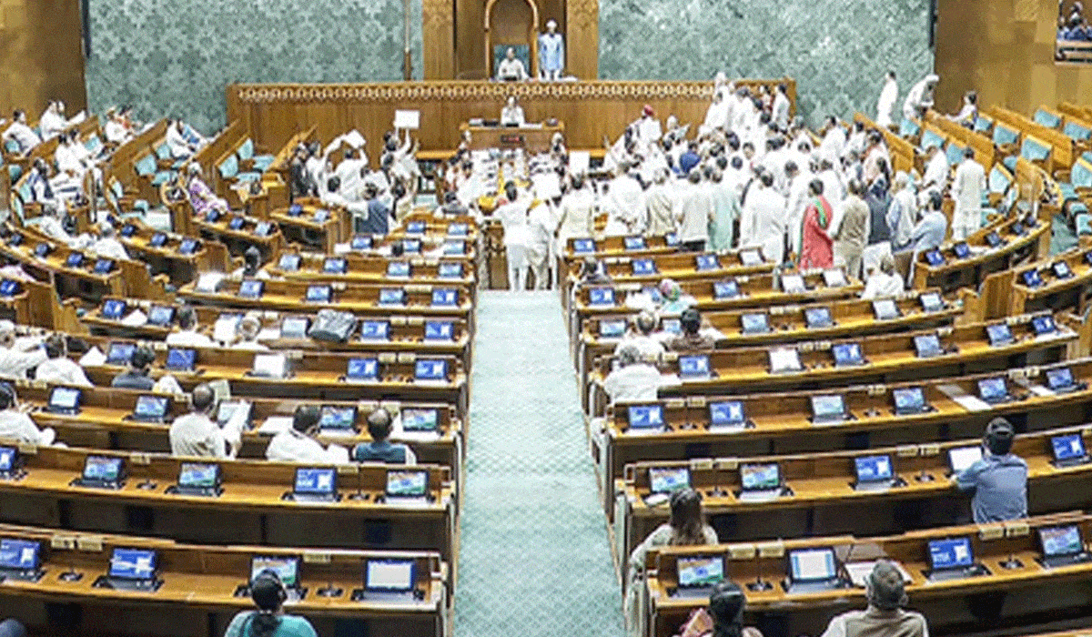 Opposition protest disrupts Lok Sabha, adjourned till Monday