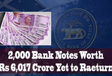 Only 1.69 pc of Rs 2,000 banknotes worth Rs 6,017 crore yet to return to RBI: Minister