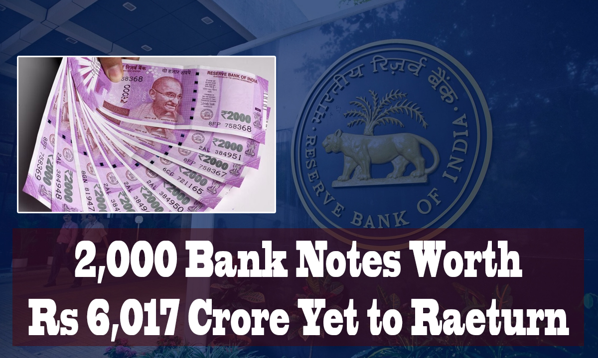 Only 1.69 pc of Rs 2,000 banknotes worth Rs 6,017 crore yet to return to RBI: Minister