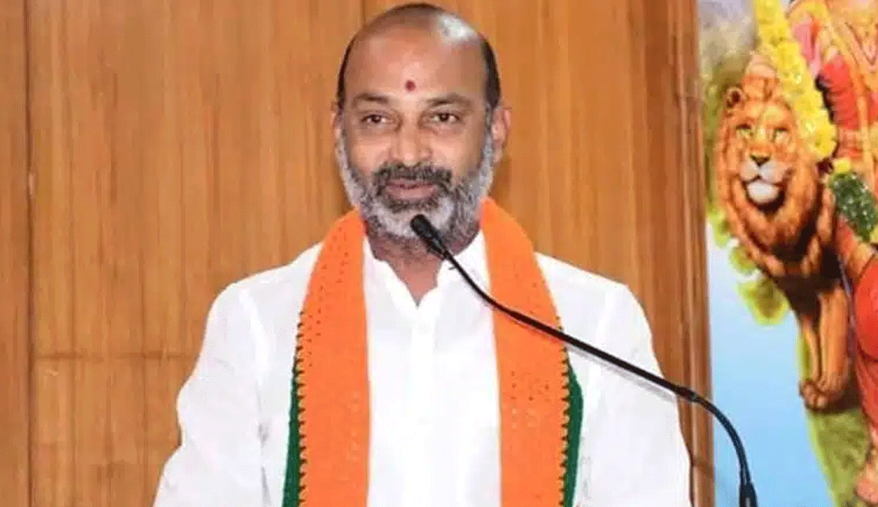 Congress dharna is for Muslim reservation, says MoS Bandi Sanjay