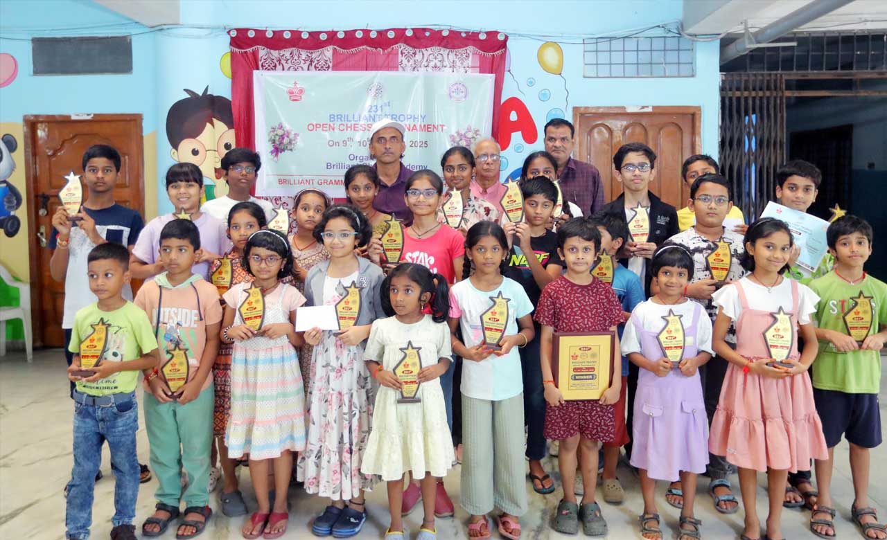 231st Brilliant Trophy Chess Tournament: Prasidh Ambati & Shanmukha Pulli Emerge Champions